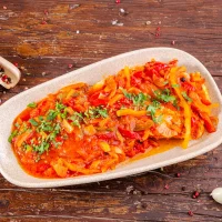 Plachie de pui cu legume 300g