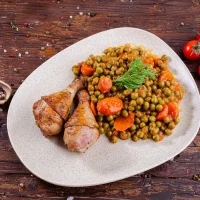 Mancare de mazare cu carne de pui 250/150gr